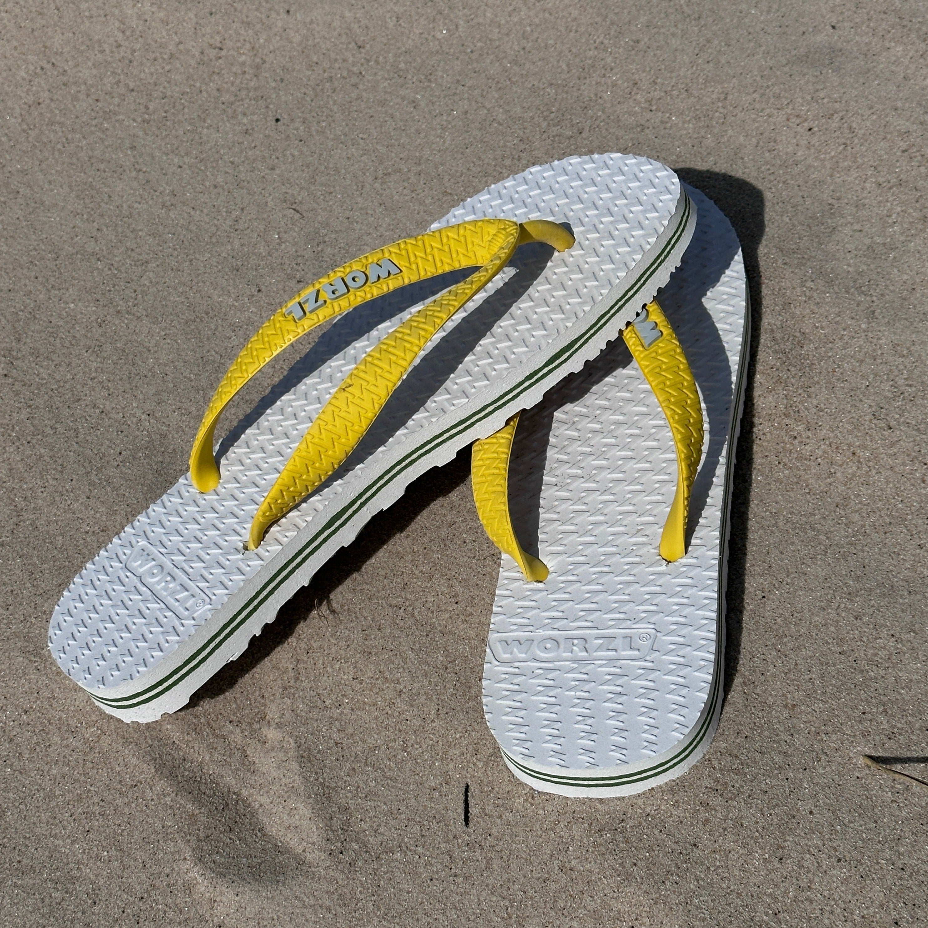 Yellow flip flops on sale mens