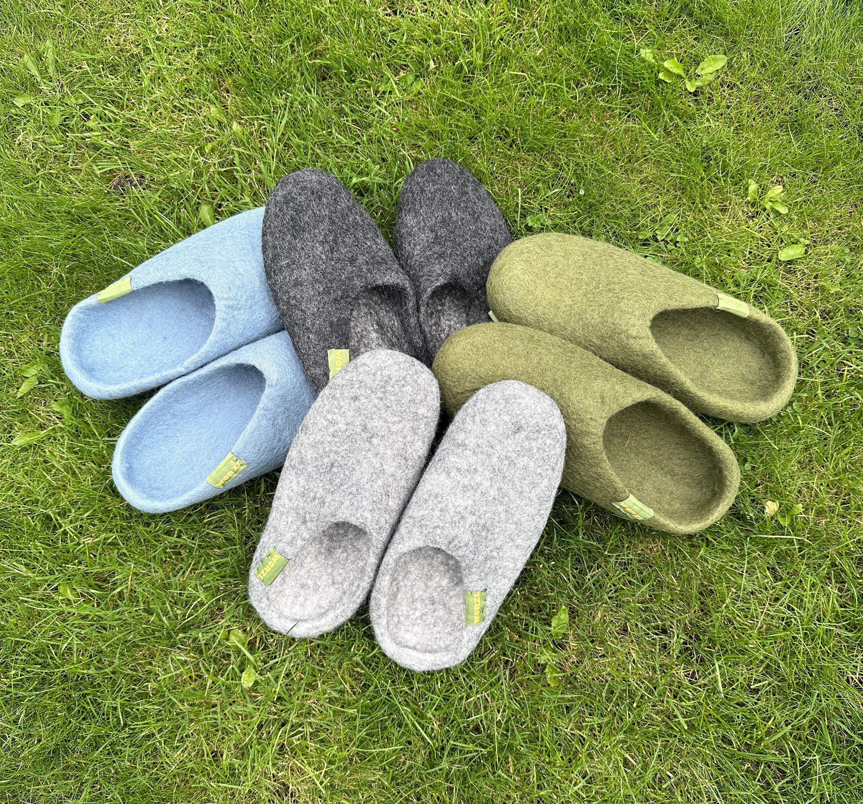 Mens fashion wool slippers