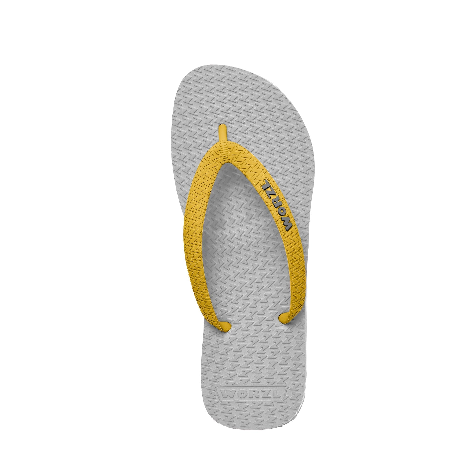 NATURAL WHITE Mens non plastic biodegradable rubber flip flops made in the UK